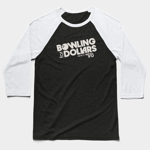 Bowling for Dollars Classic Cleveland TV Baseball T-Shirt by Turboglyde